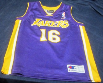 CAMISETA PAU GASOL 16 LAKERS CHAMPION TALLA L